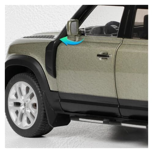 1/24 Scale Diecast Range Rover Defender SUV Alloy Car Model, Diecast Metal Toy Off-Road Vehicle with Sound and Light, Miniature Car Toy (Blue)