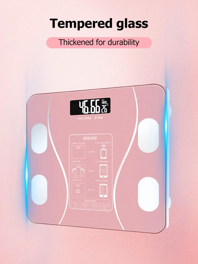Inteligentní elektronická váha, váha, váha tělesného tuku, malá lidská váha pro domácnost