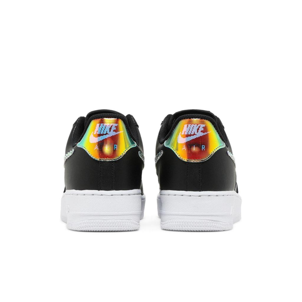 Nike Air Force 1 Low 'Iridescent Pixel - Black' (Unisex) Black / Multi-Color / White Skateboard Shoes CV1699 002