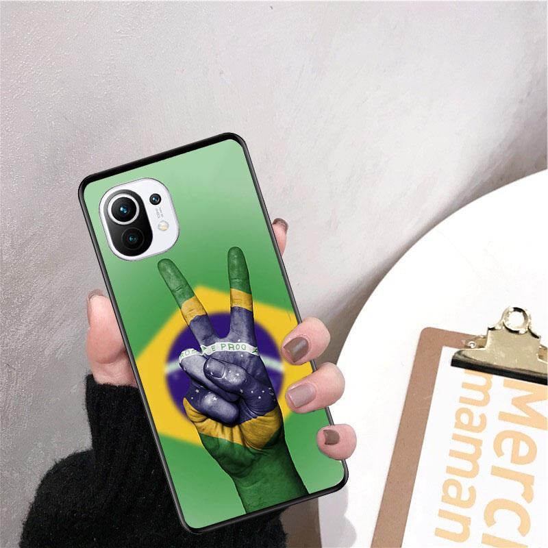 

Brazil flag Brasilien Flagge Phone Case for Xiaomi 12 Mi 10T 11T 11 Pro 10 10T 11 lite 10pro 11Ultra Poco X3 Pro Poco F3 M3 Xiaomi 12
