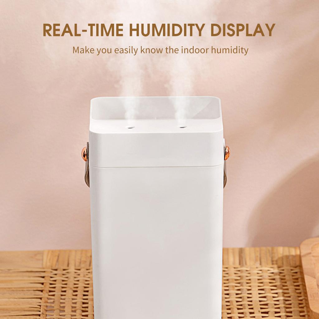 3L Mist Humidifier Dual Spray Cool Mist Humidifier Quiet USB Powered Bedroom Humidifier 2 Spray Modes Top-Fill Humidifier for Room Car