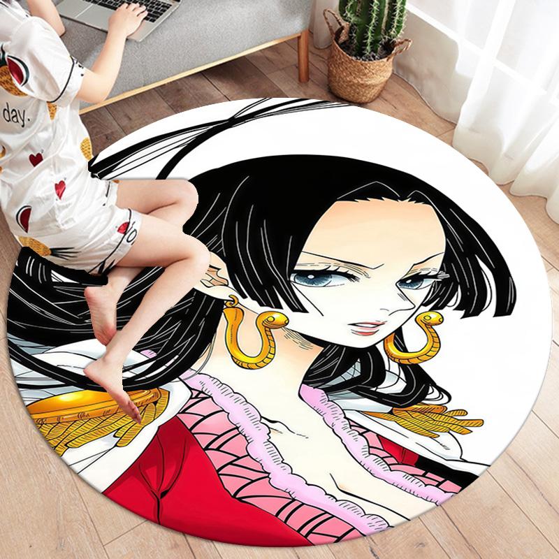 Nico Robin Round Area Rug Carpet Rug For Living Room Bedroom Sofa Playroom Decor Nonslip Floor Mat