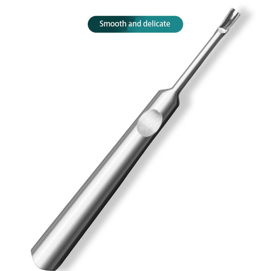 Professional Stainless Steel Cuticle Pusher Nail Exfoliator Dead Skin Fork Manicure And Pedicure Tools Nail Care Unscented