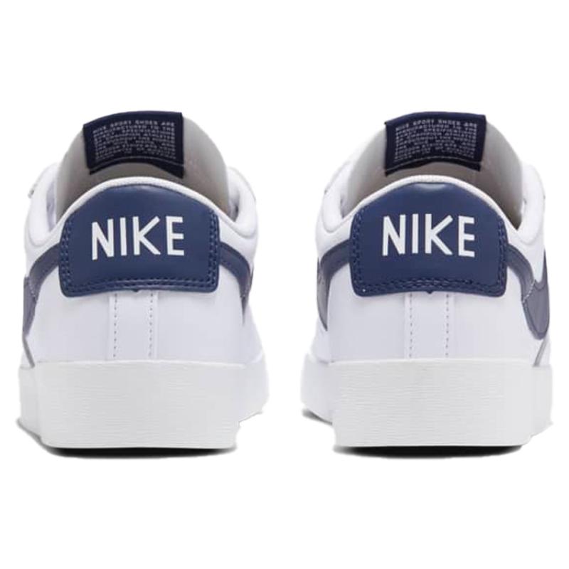 Nike Blazer Low Le White Navy Women's Sneakers Skateboard Shoes AV9370-119