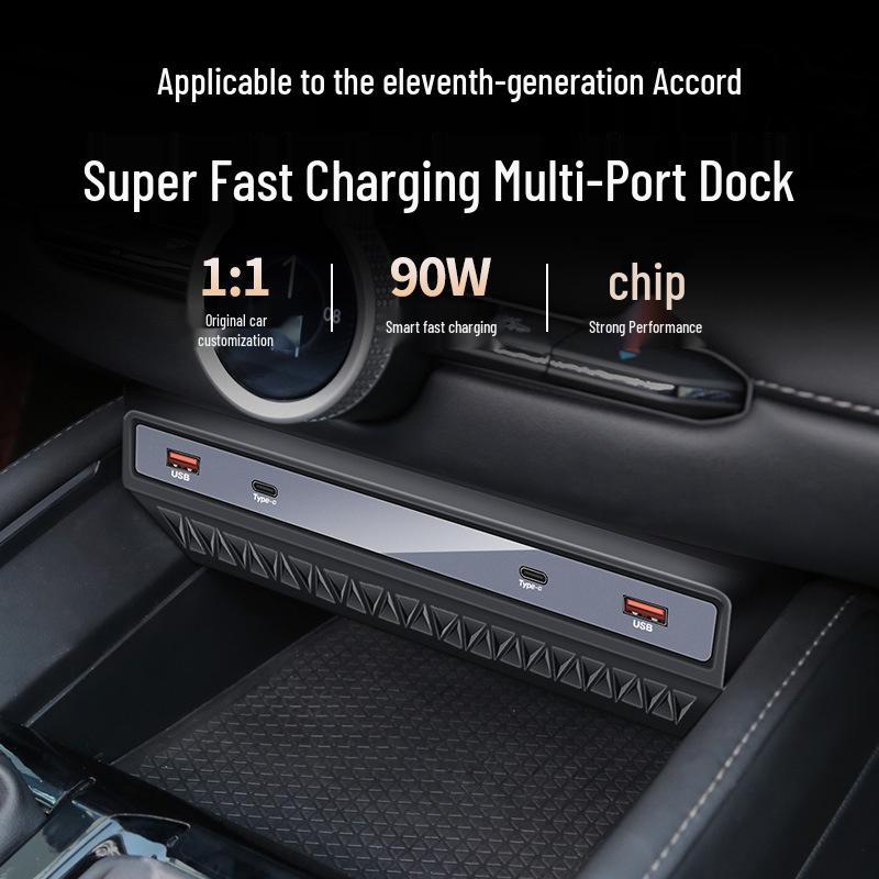 Honda Accord 2023 Central Control Dock with Fast USB Charging
