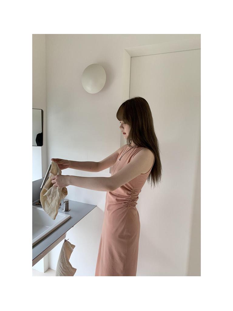Hello Eat Simple Sleeveless Midi Dress - Spring/Summer 2026 Minimalist Style