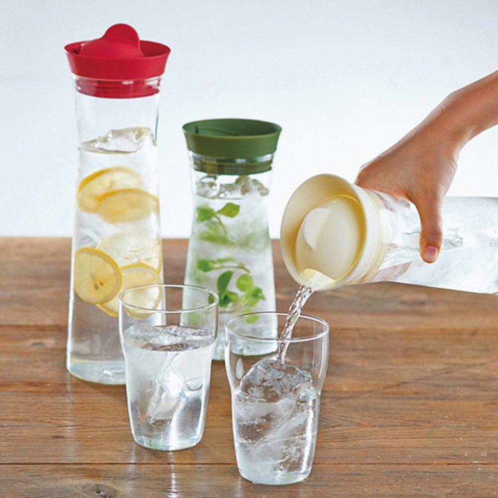 HARIO Water Jug, 1000ml, Red, WJ-10-R