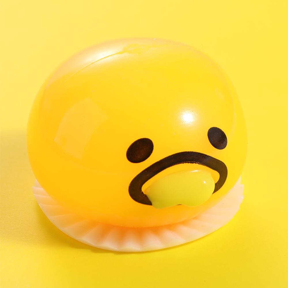 Tricky Vomiting Egg Yolk Squeezing Toy Fluid Vomiting Egg Yolk 3D Sensory Toy  Children