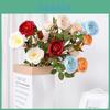 Artificial Rose Six Head Flower Garland For Wedding Decor And Home Hotel Ceiling Decoration