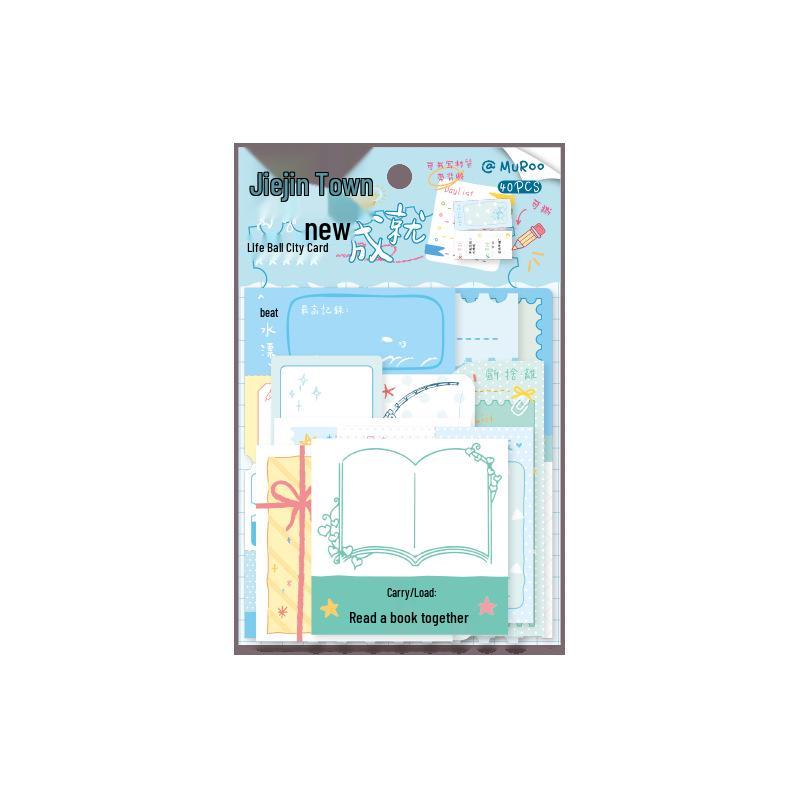 Creative Tearable Sticky Note Stickers for Journals, DIY Collage, and Student Markers
