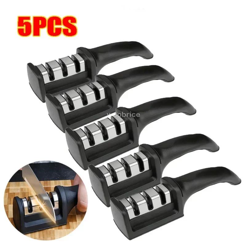 1-5 Stück Multifunktionales Messerschärfer-Set Küchenmesserzubehör zum ReparierenSchleifen, Polieren der Klinge, Professionelles Messerschärfen