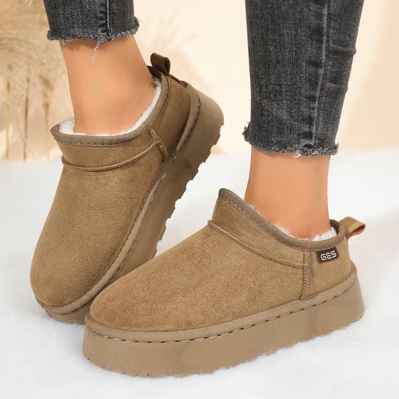 Winter New Warm Boots Fur Women's Snow Boots Thick Bottom Warm Boots Men's and Women's Winter Short Boots Large 43 Fashion