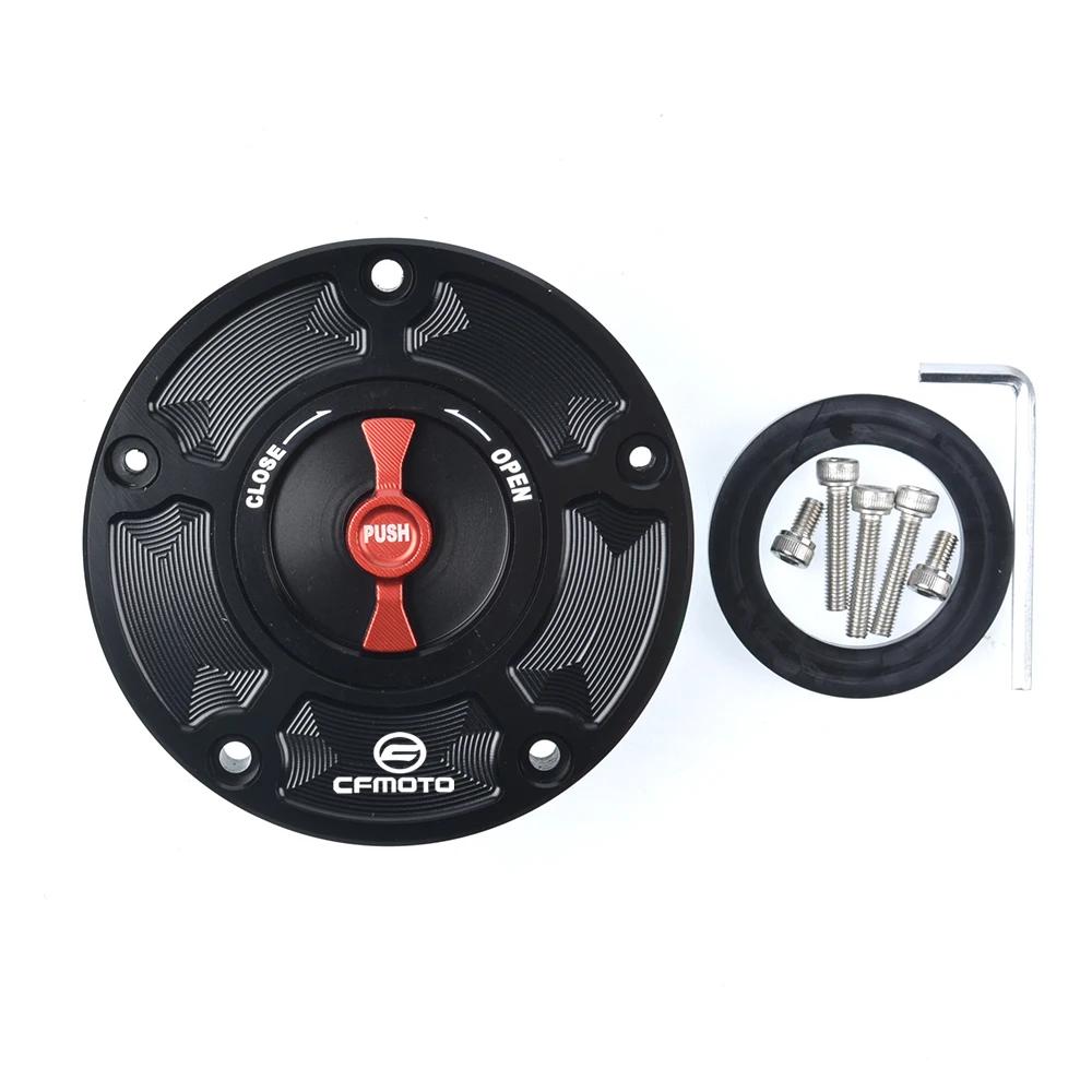 For CFMOTO 800MT 650NK 400GT 400NK 450NK 250NK 450SR 250SR CNC Fuel Gas Tank Cap Cover Aluminum Keyless Motorcycle Accessories