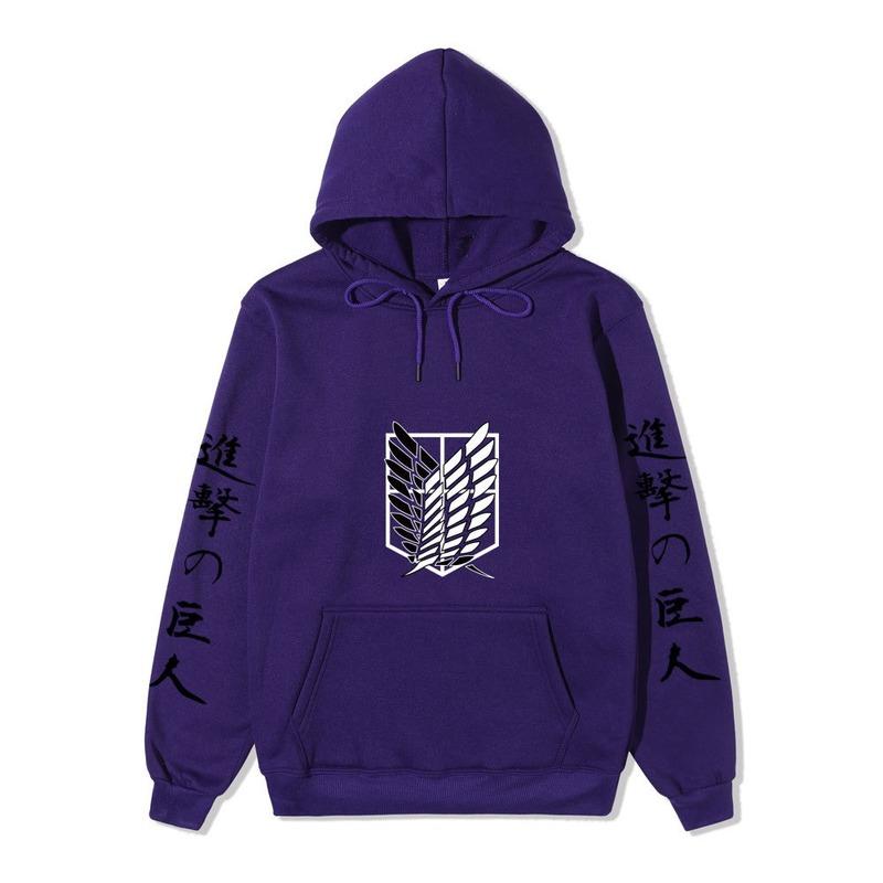 Útok na obří mikiny Anime Allen Investigation Corps Tisk Mikina Bunda Top Mikiny Muži Ženy