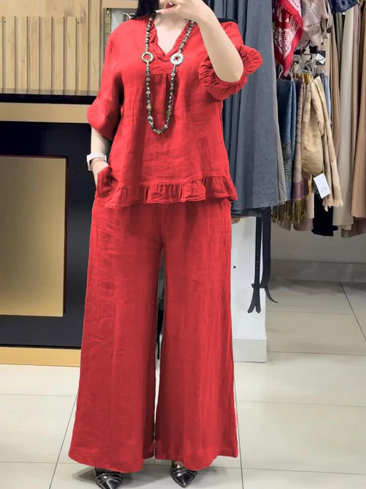 Cross-border explosive women's fashion casual loose short-sleeved large-size suit women