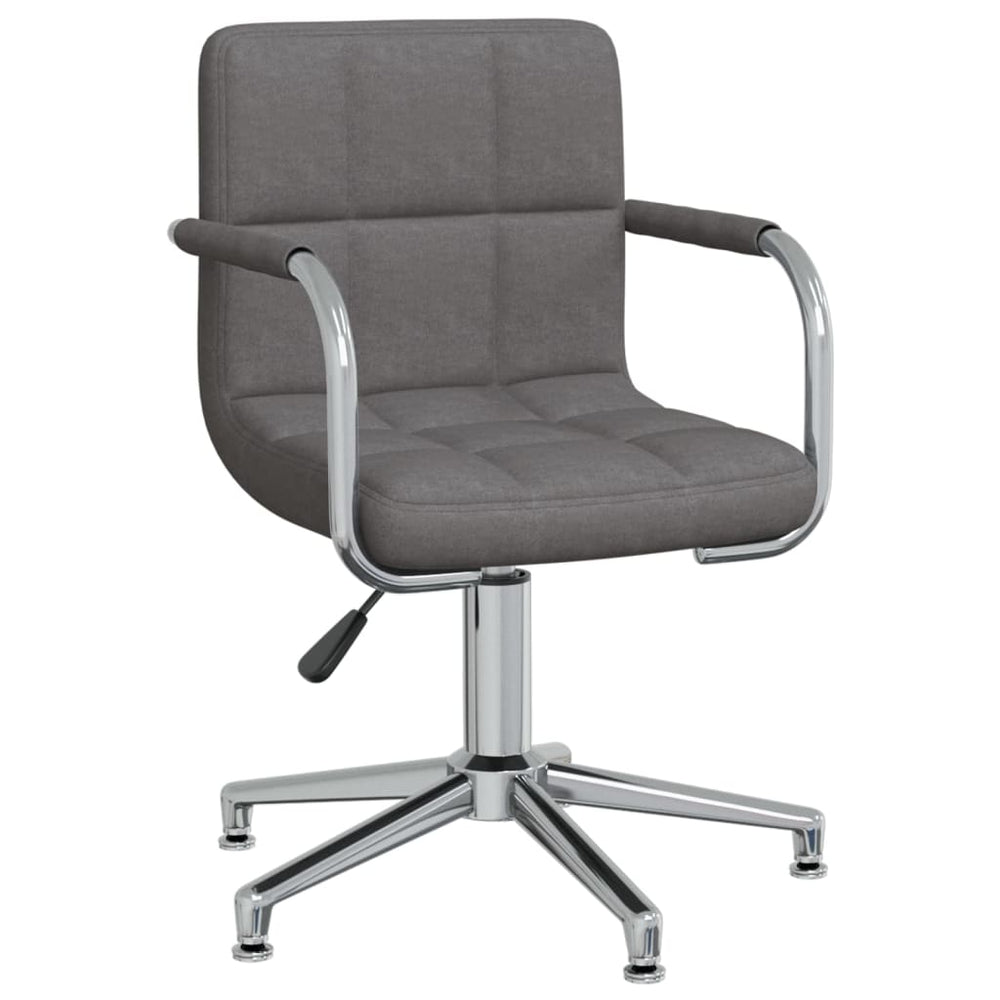 Chaise pivotante de salle à manger  foncé Tissu