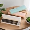 Likerlai Frosted Plastic Pencil Case - Small Stationery Box, Sketch Storage, Customizable Logo.