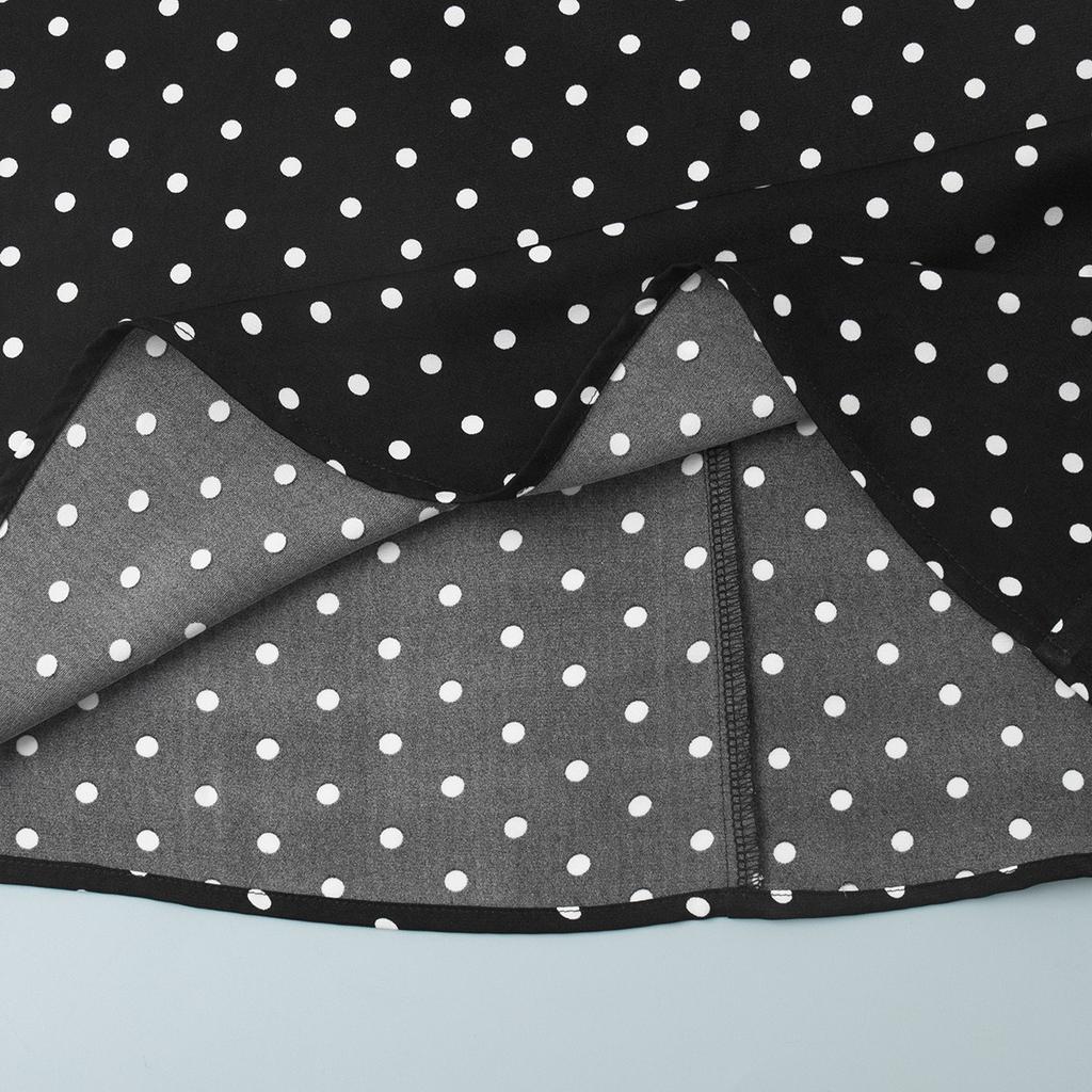 Summer New Polka Dot Halter Neck Tie Split Maxi Dress, Elegant Suspender Fishtail Long Dress for Women European American Style