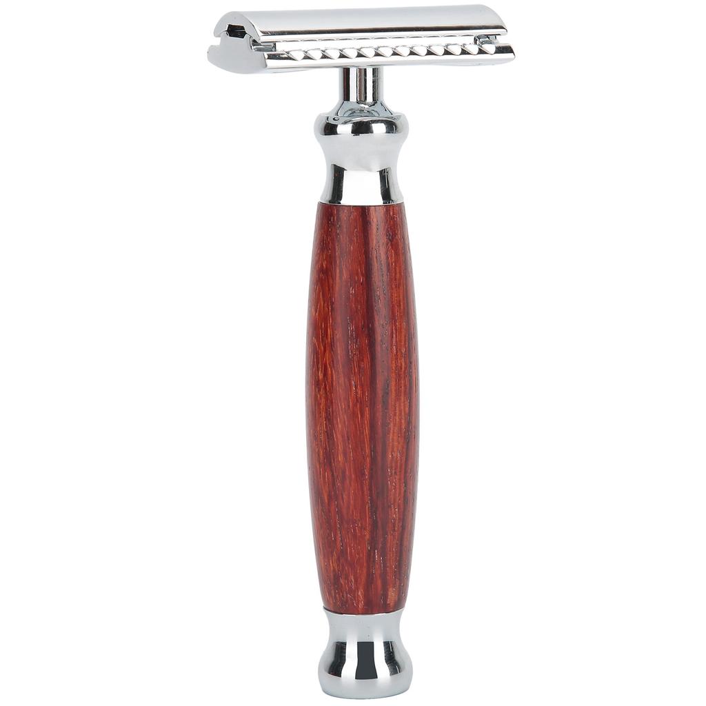 Wooden Handle Razor Manual Safety Shaving Knife Hair Remover Tool for Household Salon Use