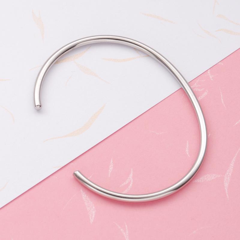 Stainless Steel Cuff Bracelet: 18K Gold-Plated, Personalized, Simple  Colorfast.