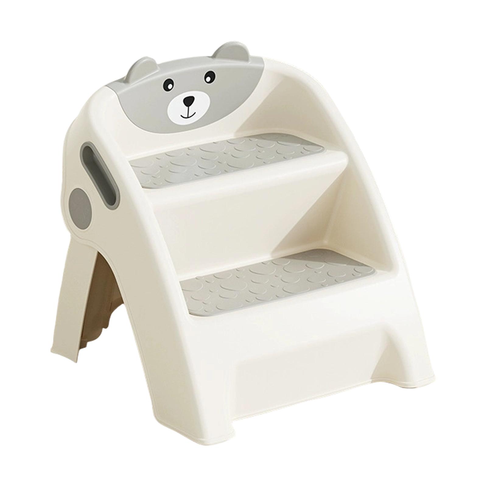 

Toddler Bathroom Sink And Toilet Training Stool, Non-, And Tipping-proof A-frame, Assembles In 10 Seconds, Two Steps, Wide Footrest.