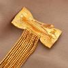 Luxury Sparkling Diamond Bow Tassel Hair Clip for Women - Lightweight, High-End Spring Accessory
