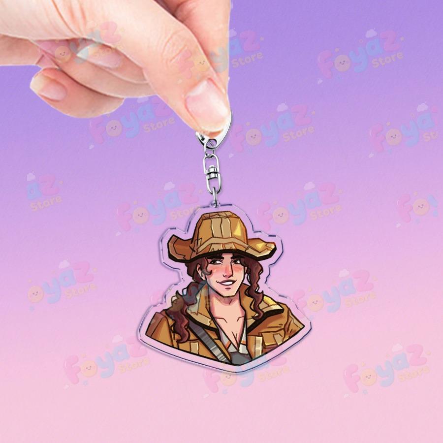 

Cute Game Date Everything Keychains for Accessories Eddie Betty Mateo Jewelry Keyrings Chibi Cartoon Charm Friends Gifts
