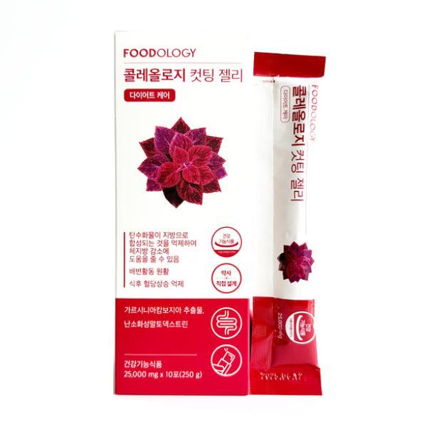 FOODOLOGY Coleology Cutting Jelly (25 G × 10 Sticks) (3 Options)