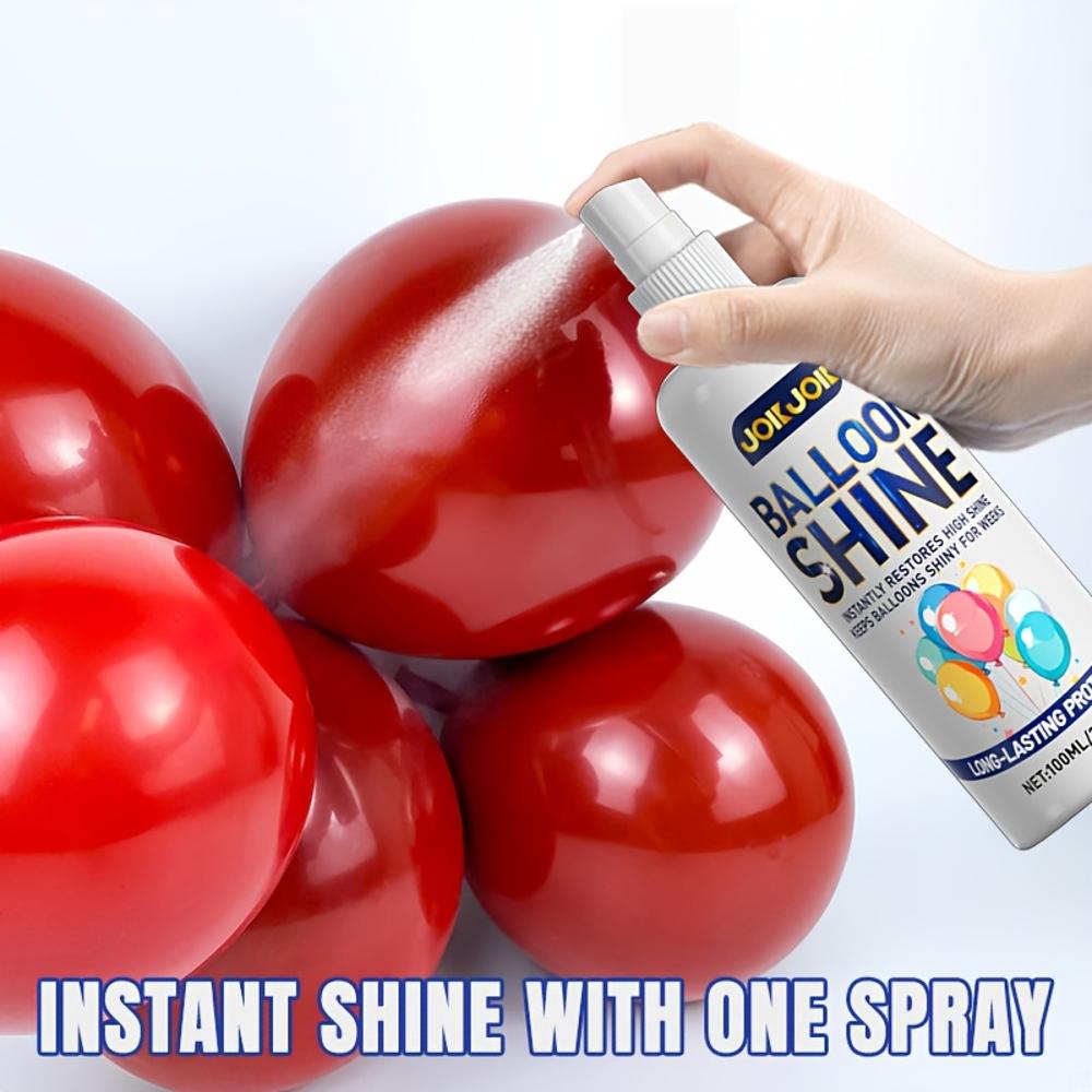 Spray nabłyszczający do balonów – Długotrwały połysk z efektem antyoksydacyjnym dla przyciągających wzrok dekoracji imprezowych