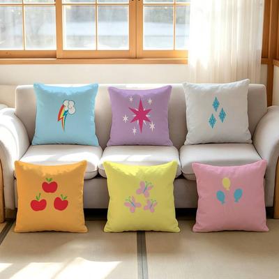 My Little Cutie Marks Pillow Case Home Doublesided Printing Short Plush Colorfast Microfiber Cushion Cover