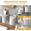 Magnetic Tooth Cup Storage Rack Bathroom Toothpaste Holder Single Wall Mounted Toothbrush for