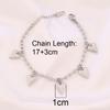 Trendy Pvd Gold Plated Jewelry 18k Luxury Heart Shaped Charm Bangle Anti Tarnish Waterproof Stainless Steel Chain Bracelet