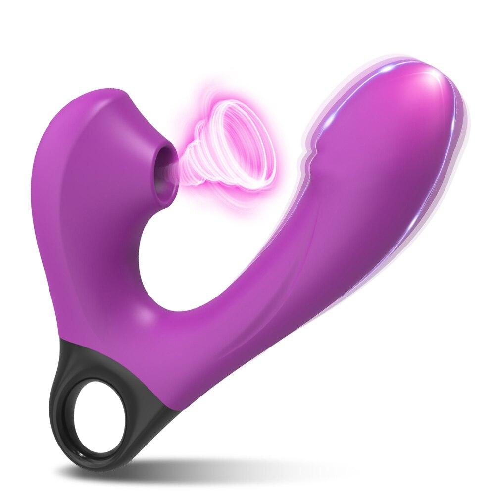 Sucking Dildo Vibrator Female G Spot Clitoris Sucker Vacuum Stimulator Adult Goods Vibrating Massager Sex Toy for Women