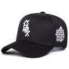 Vintage Embroidered Linen Baseball Cap Men Women Flat Top Wide Brim Unisex Hat