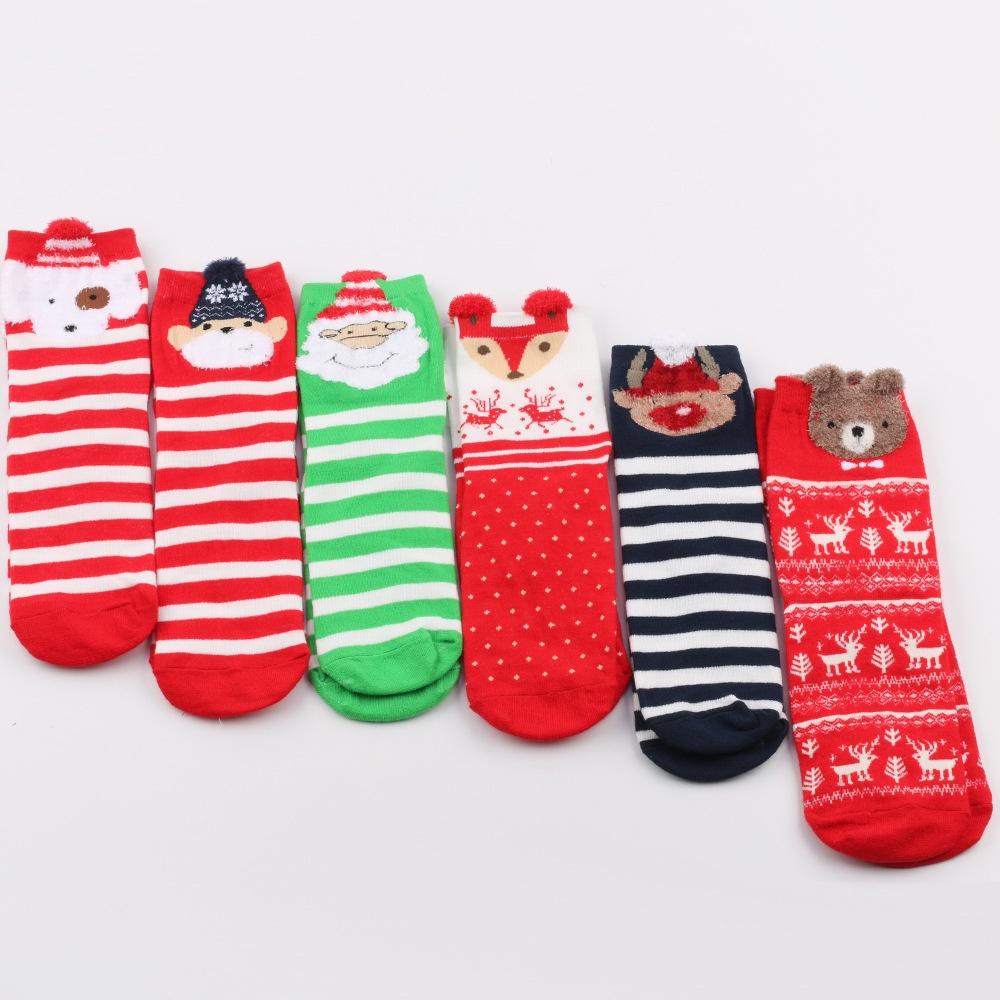 Calcetines Navideños de Dibujos Animados Lindos Nuevos Calcetines de Reno para Mujer Calcetines de Media Caña Colección Otoño 2022