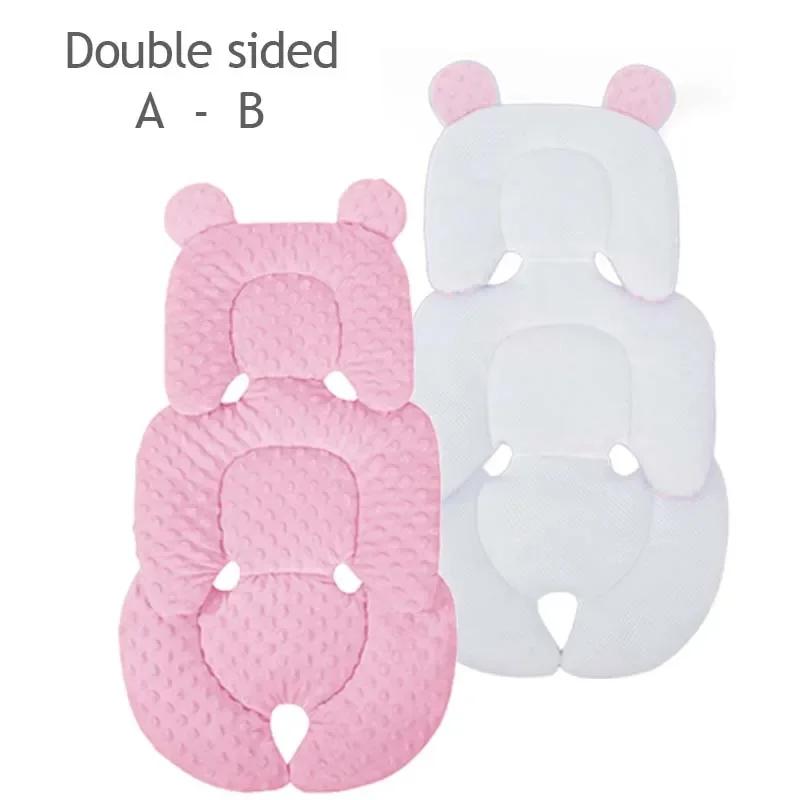 Baby Stroller Seat Cushion Infant Double-Sided Safety Seat Pad Thick Warm Universal Child Cart Mattress Mat Stroller Accessories