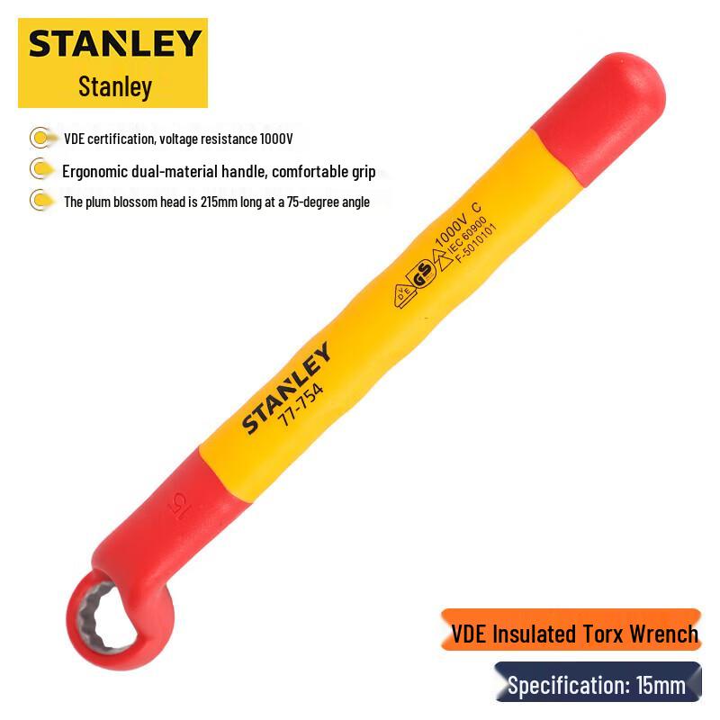 STANLEY VDE 1000V Insulated Box-End Wrench