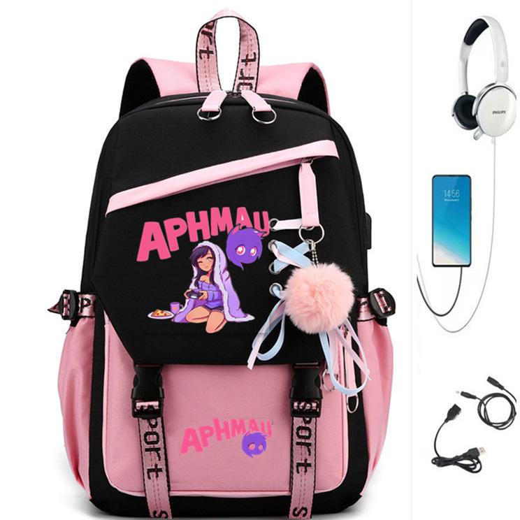 Large Capacity Schoolbag with Shoulder Strap; Student Three-piece Pencil Case Set