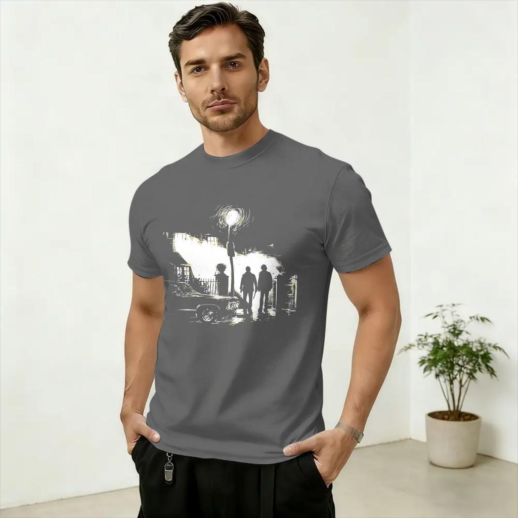 Supernaturals TV T-Shirt Summer 100 Cotton T Shirts For Unisex Trendy Cool Custom DIY Tshirt Short-Sleeved Y2K Casual Clothes
