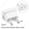 EU-Steckeradapter China CN Amerika US nach EU Euro Europäisch Russland Spanien Korea KR Reiseadapter 2-Pin AC-Wandler Steckdosen Buchse