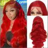 European & American Fashion: Highlighted Long Curly Lace Front Wig with Big Wave Style