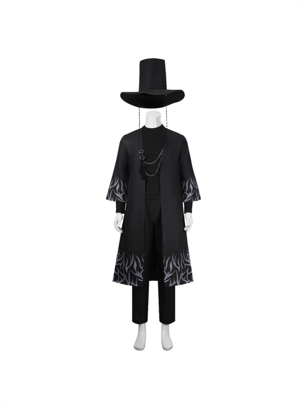 K-POP Demonenjacht Meisjesgroep Cosplay Saga Jongensband Qin Yu Cos Kostuum Baby Zwart Optreden Outfit Set S black