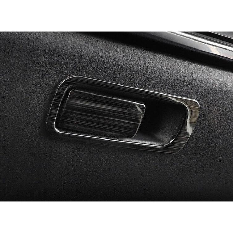 For Mazda CX-30 2020-2023 Black Titanium Co-Pilot Storage Box Handle Cover Trim
