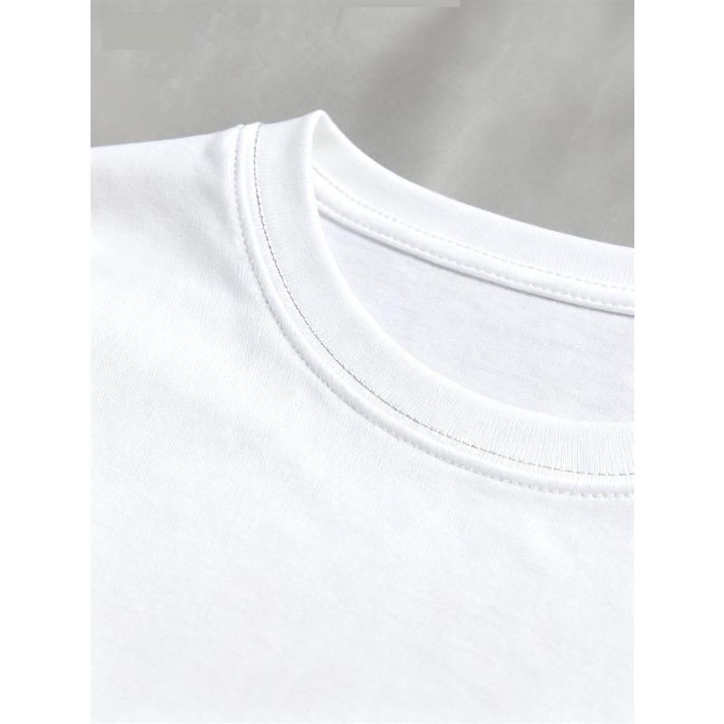 T-shirt Casual da Uomo con Grafica di Milano, Vestibilità Regolare Girocollo, Maglietta Estiva Elastica alla Moda, Ideale per l'Uso Quotidiano o Come Regalo, Top Girocollo Estivo Casual