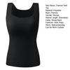 Thermal Tank Top for Womem Sleeveless Camisole Shirt with Bulit-in Bra Warm Undershirt Base Layer for Cold Weather