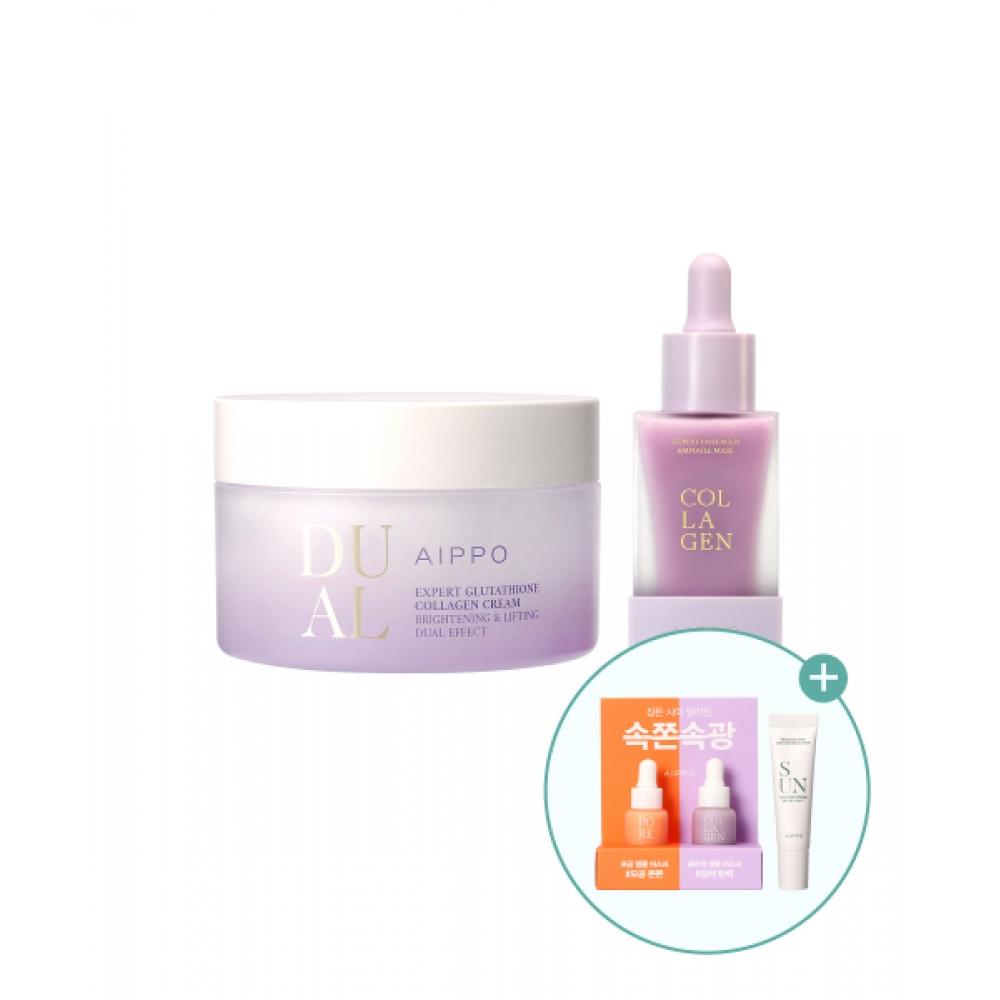 

Маска-ампула Aippo Expert з колагеном + Крем Expert з глутатіоном та колагеном + [безкоштовний подарунок] NONE