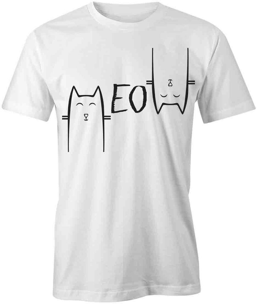 MEOW TShirt Tee Short-Sleeved Cotton CAT CLOTHING S1WSA81