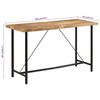 VidaXL Bar Table, Rectangular Bistro Table, End Table, Dining Table, Living Room Furniture, Solid Wood 356383