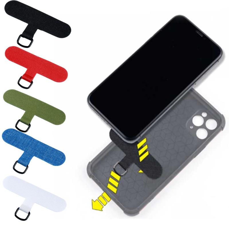 1Pc/5Pcs Universal Mobile Phone Anti-lost Lanyard Card Gasket Replacement Detachable Phone Hanging Cord Strap Nylon Patch Tether Pad
