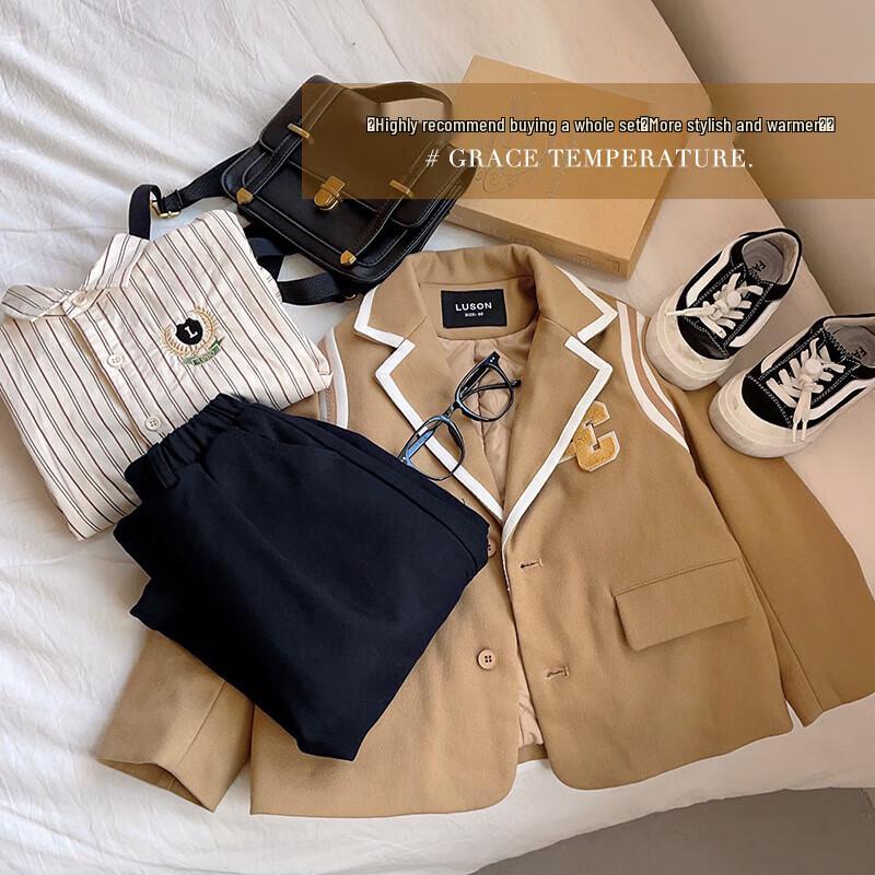 LUSON Boys' Spring/Autumn Fashion Suit Set